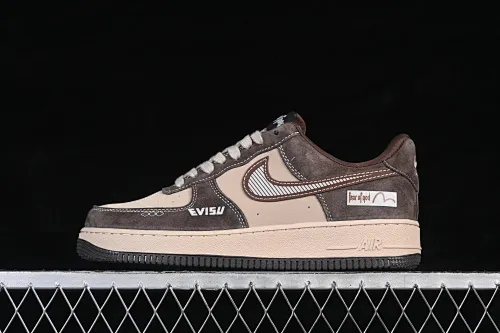All categories Nk Air Force 1 Air Force series Nk Air Force 1 Low Air Force low-top Nike Air Force 1'07 Low Brown and light khaki Air Force 1 low-top casual sneakers KL1688-001